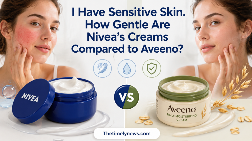 I Have Sensitive Skin. How Gentle Are Nivea’s Creams Compared to Aveeno?
